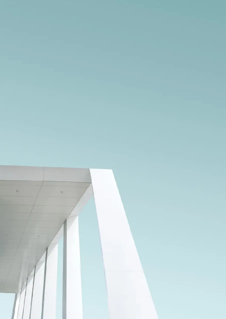 High-quality wallpaper with a special minimalist building design