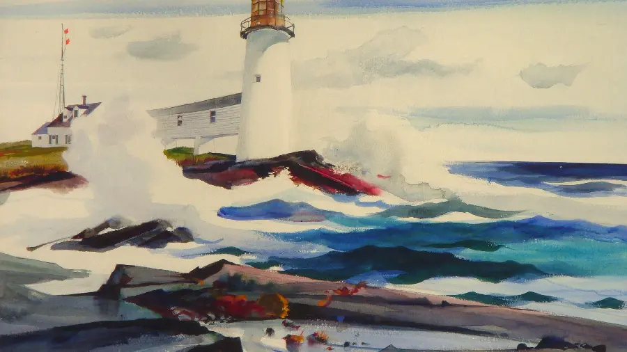 Original Andrew White 1940 Print Caterlinus, Marshall Point