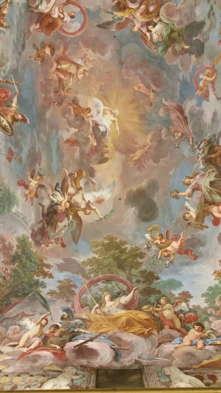 Download a picture of the painting of the universe by Michelangelo, the famous Italian painter and architect 