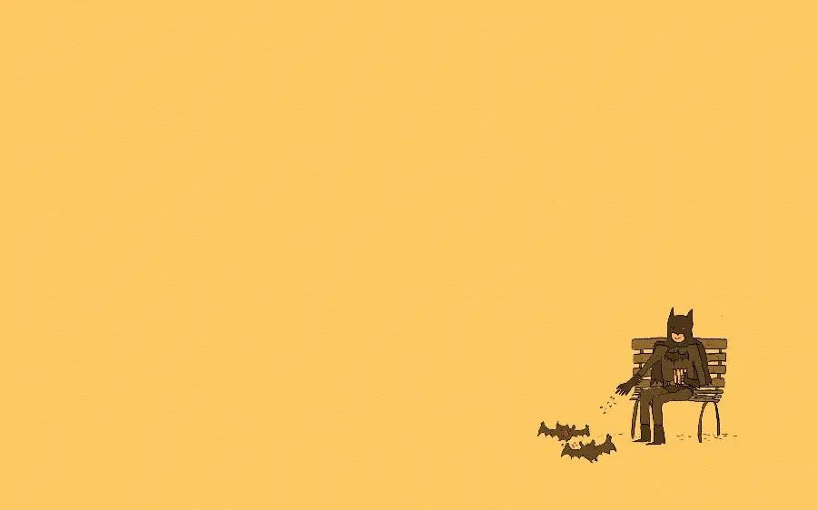 Batman wallpaper designed in a special minimalist style