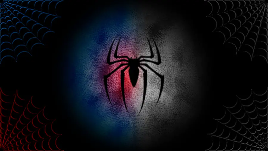 Download the scary Spider-Man logo photo with a special background