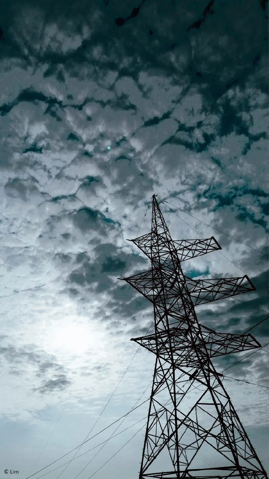 The most beautiful modern wallpaper with a cool edit of the electric pylon design