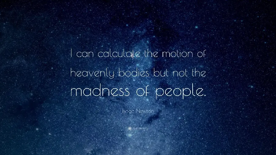 The best written photo of Isaac Newton, the English physicist 