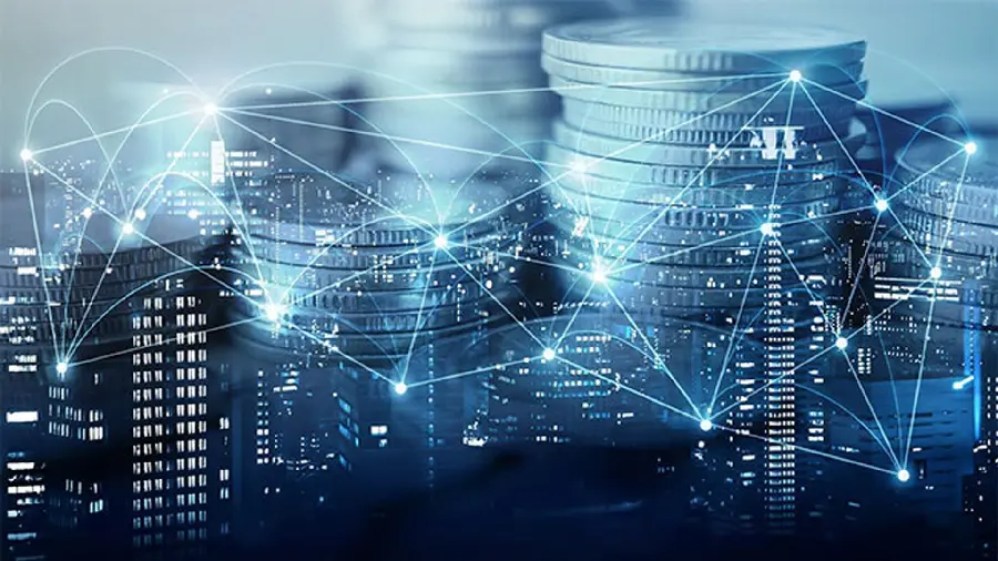 Most downloaded Blockchain technology background