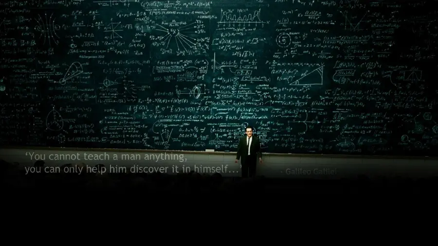 Wallpaper of the famous Italian physicist Galileo Galileo design 