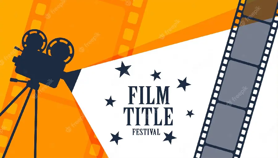 Motion and film strip in the animation image 