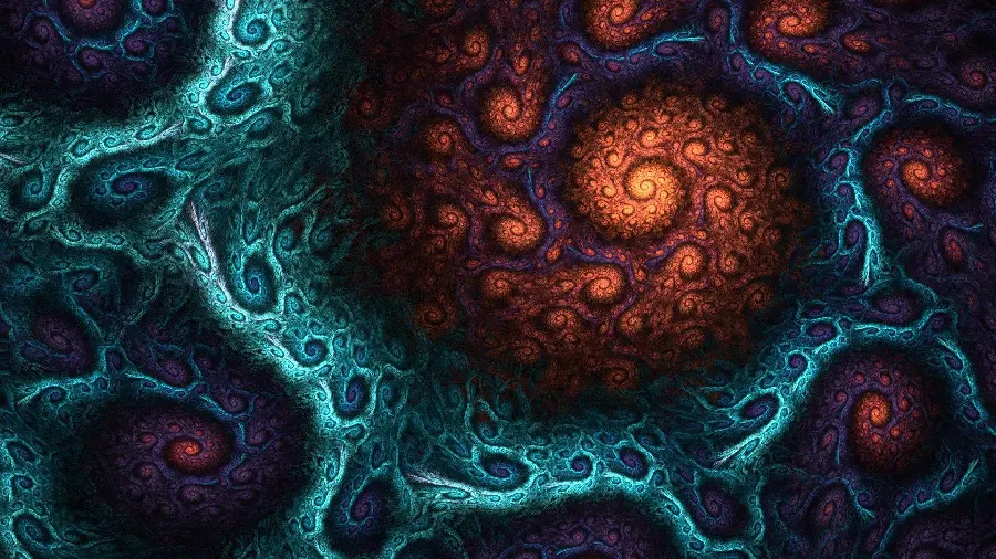 Abstract fractal background for printing on the cover of the notebook