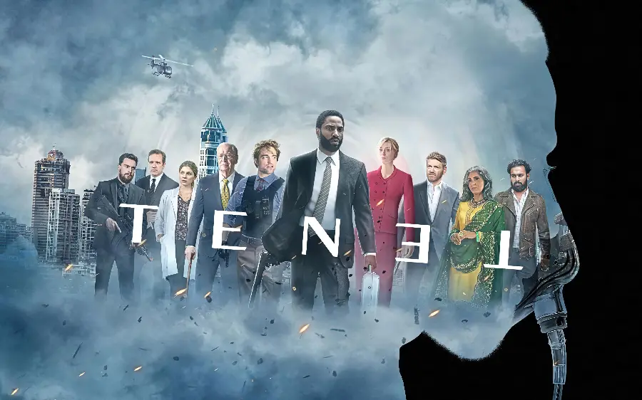 Free and high-quality download of the original cover of the film Tenet by Christopher Nolan