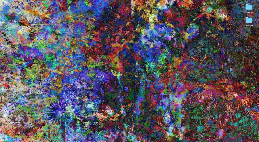 Purple and Pink Abstract Painting Jackson Pollock American Painter