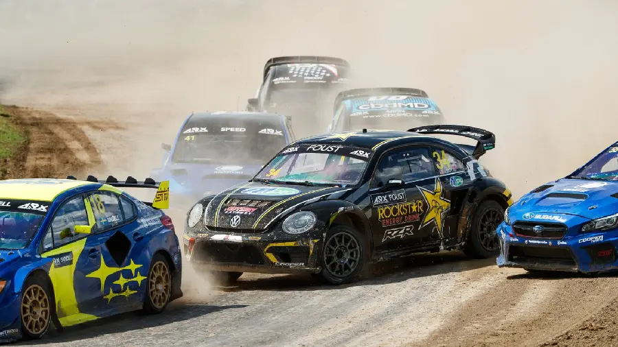 The most prestigious rallycross race photo for a teenager's room poster
