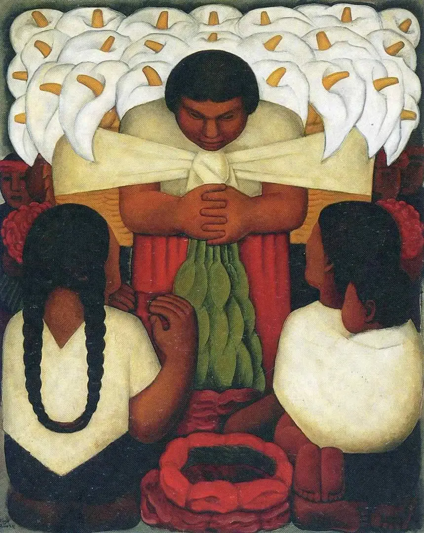 Image of traditional and cultural ceremonies of Mexico by Diego Rivera