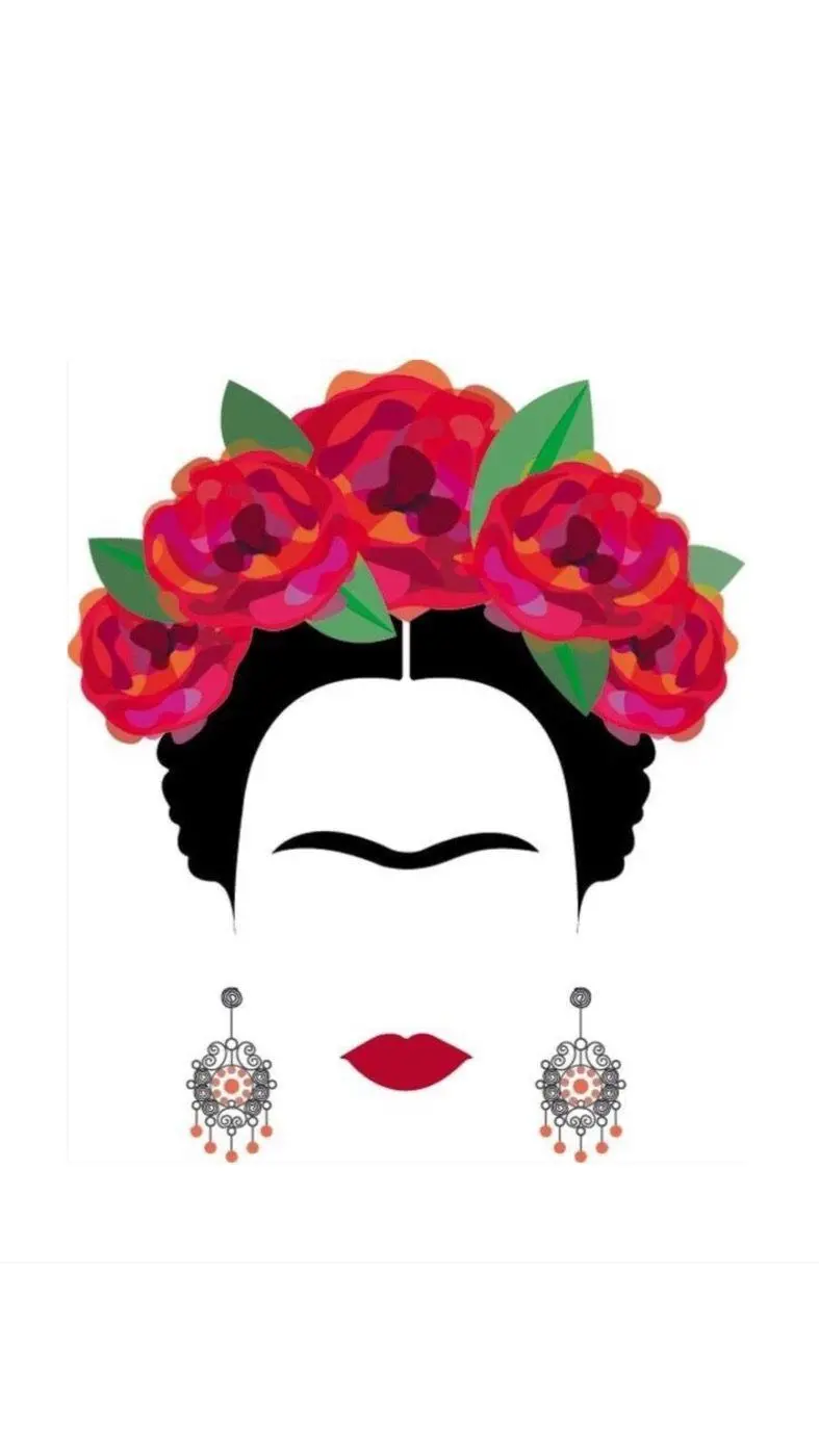 The most beautiful graphic design of the famous character Frida Kahlo with the highest quality 