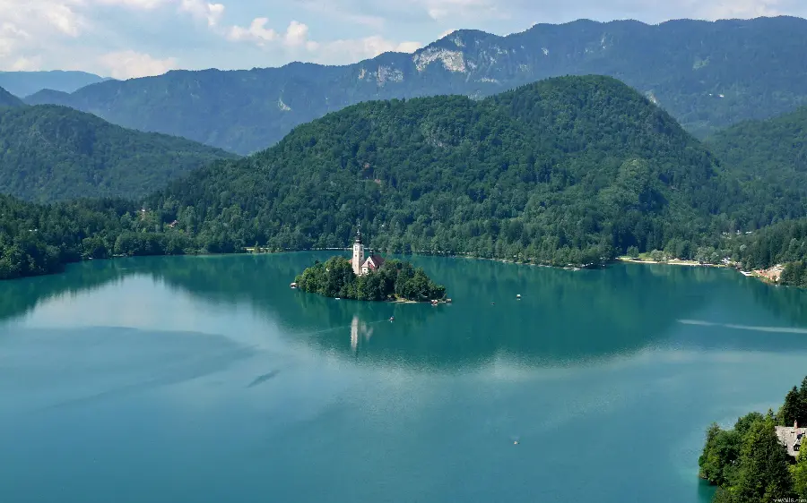 The most beautiful profile photo of a vast and vast lake in the heart of European forests