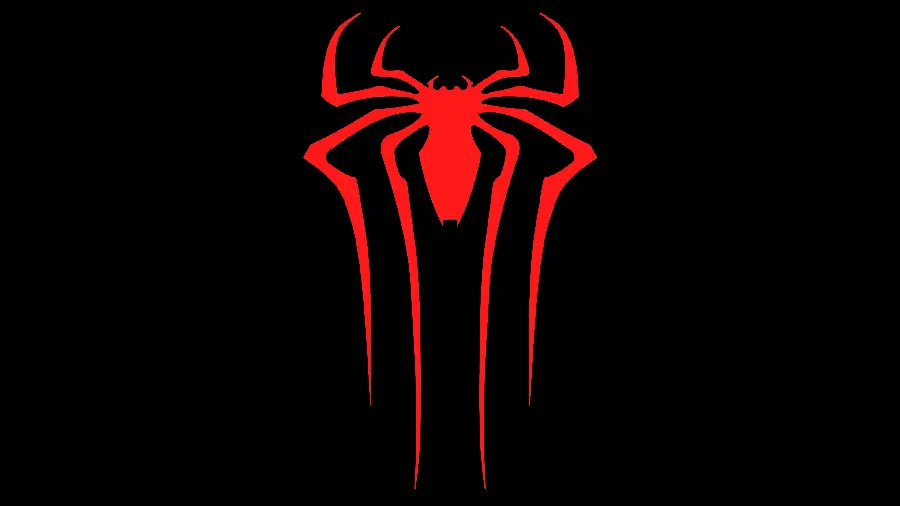 Download the most special Spider-Man logo design with a black background