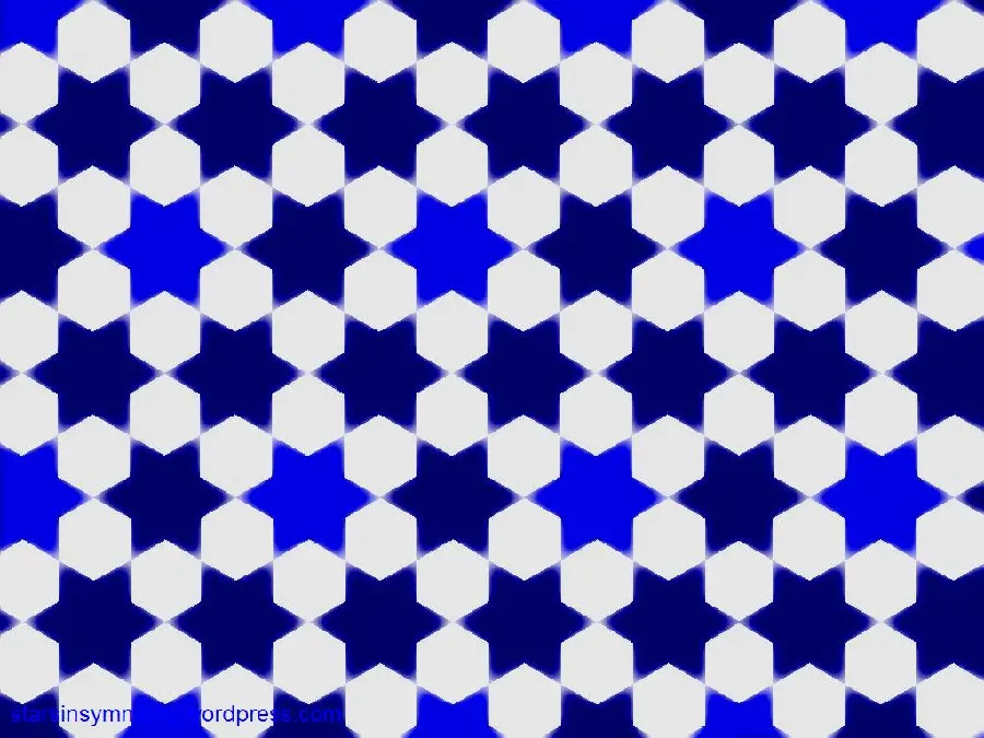 Blue and navy stars background image in Islamic design style