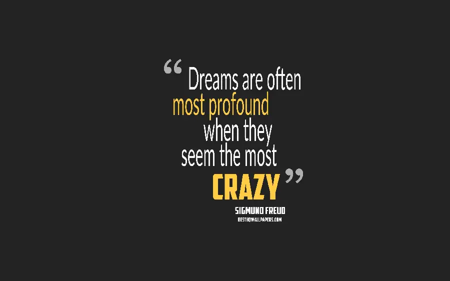Photo of motivational words written by Dr. Sigmund Freud, psychologist and neurologist 