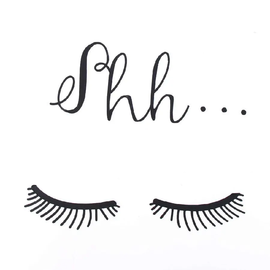 Fantasy and Graphic Image of Long and Beautiful Eyelashes with White Background 