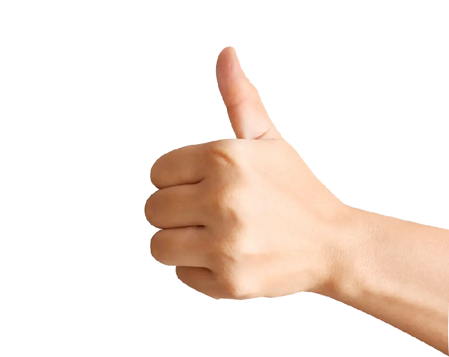 Free PNG and cropped image of hand in like and approve mode 