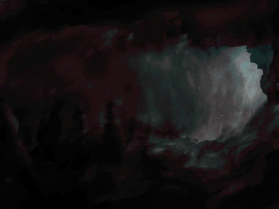 Dark and scary strange cave background for desktop