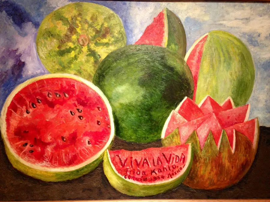Viva la Vida Frida Kahlo Oil Painting Frame Painting
