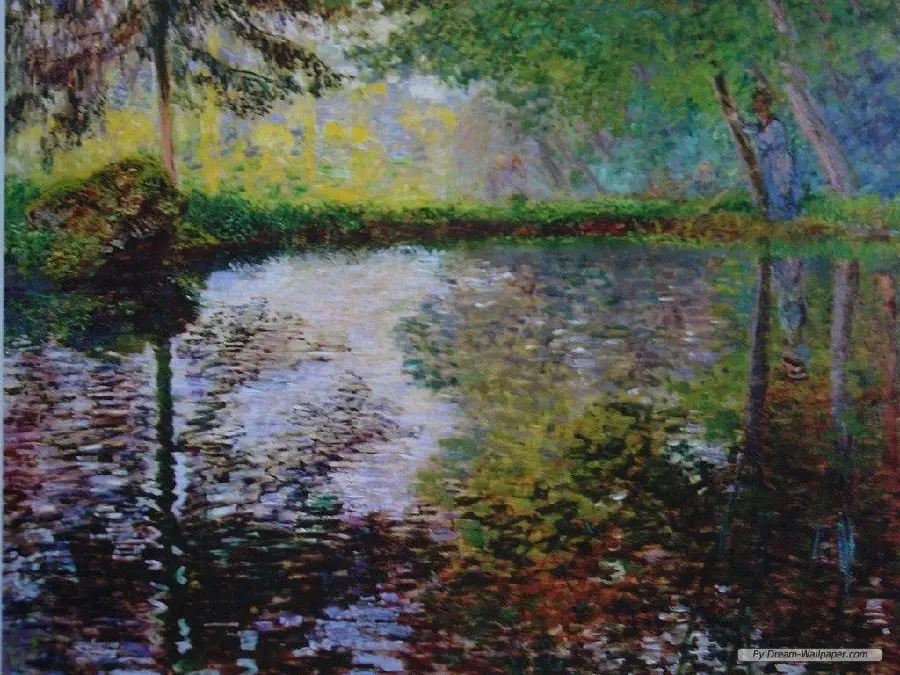 Painting A Bend in the Eure, 1919 Gustave Lozau