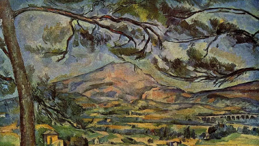 Photo of the painting Mont Sainte-Victoria by Paul Cézanne