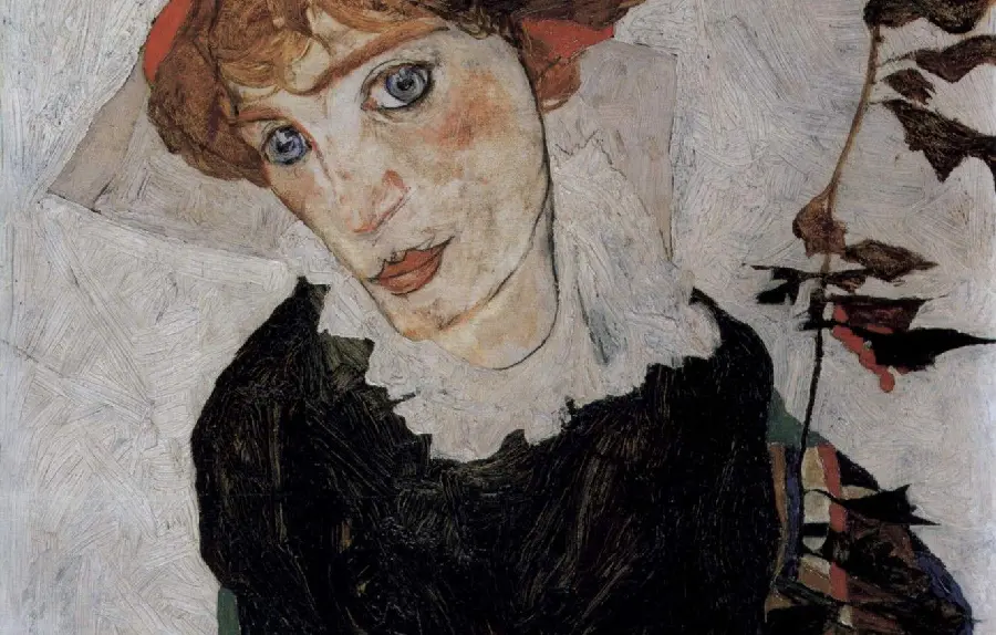 Photo of one of Egon Schiele's most famous works, the portrait of a governor