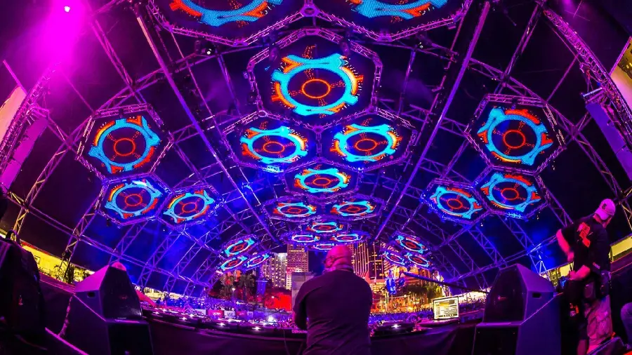 Photo of a foreign music festival background for music lovers 