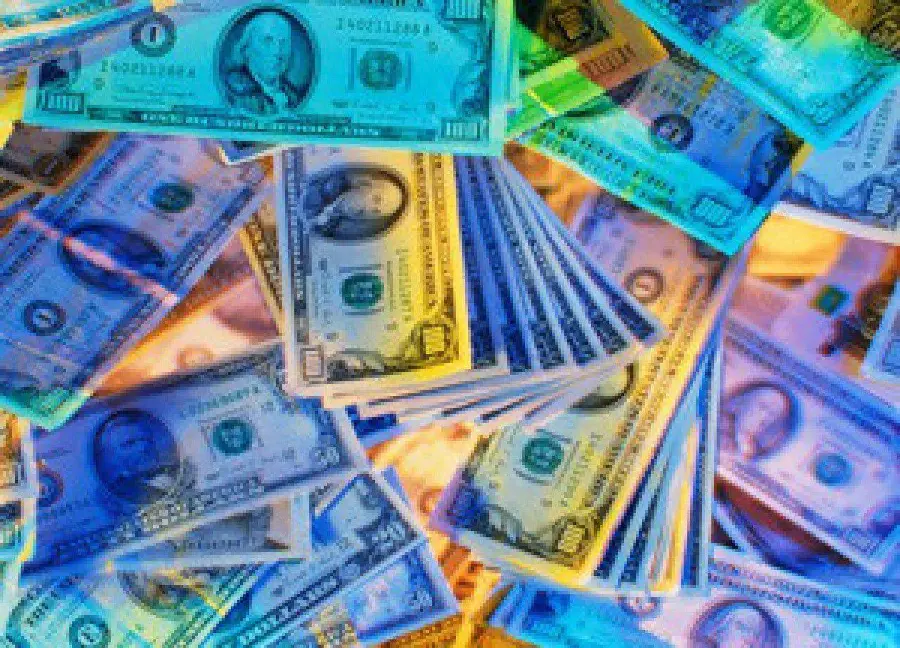 Download Colorful Fantasy Graphic Picture of US Dollar Money