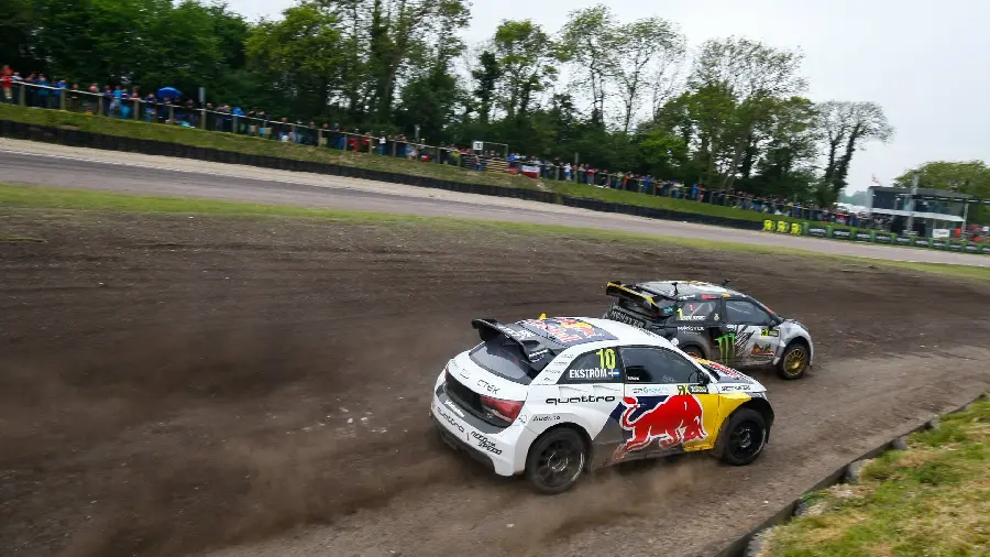 Full HD Background of Rallycross Racing Cars
