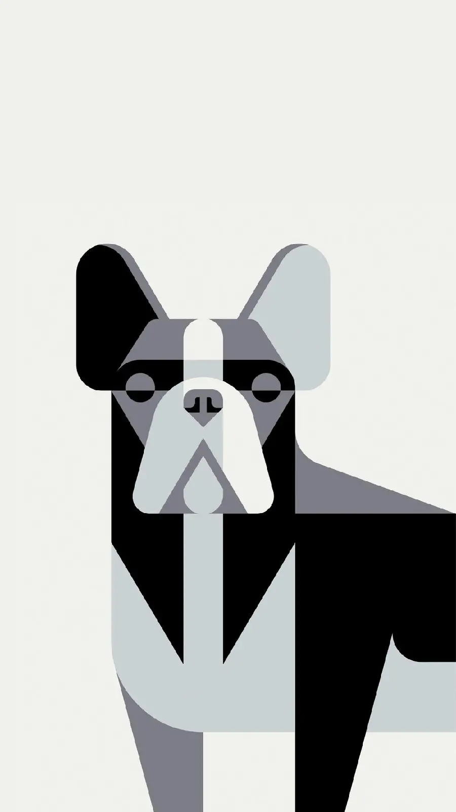 Background photo for Android phone with minimalist animal design