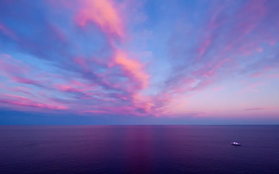 Very beautiful photo with excellent editing of nature and pink sky for desktop