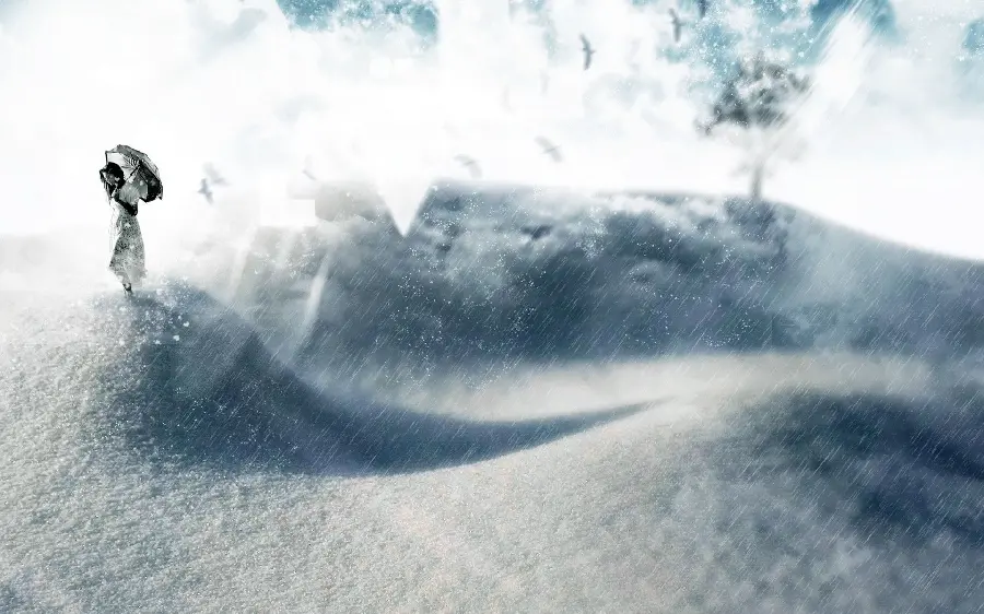 The best wallpaper and profile picture of a simple snow umbrella without editing and Photoshop 