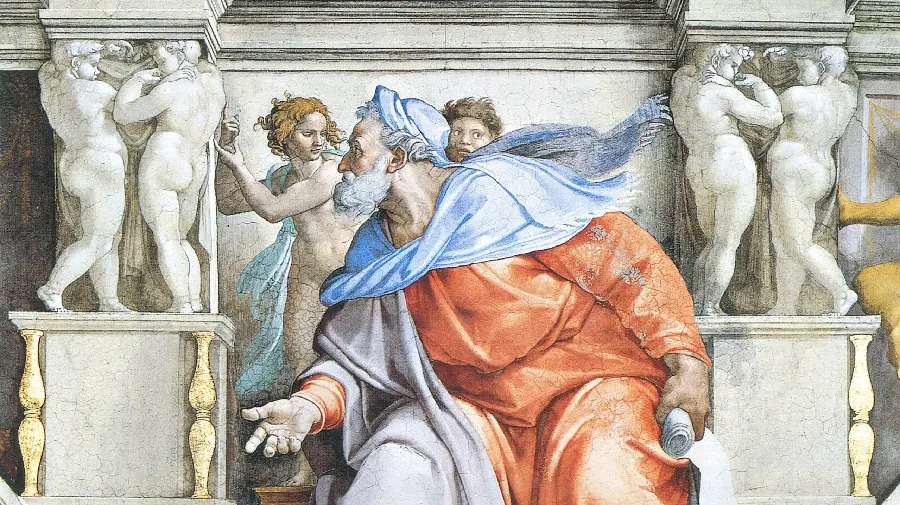 A simple and photoshop-free photo of Michelangelo's first artistic work