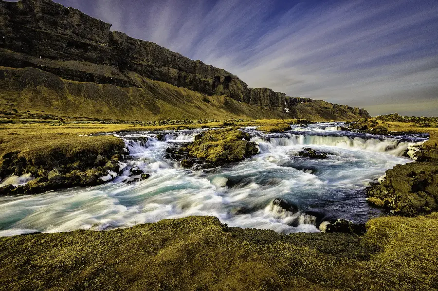 The best professionally edited photo of a raging and turbulent river 