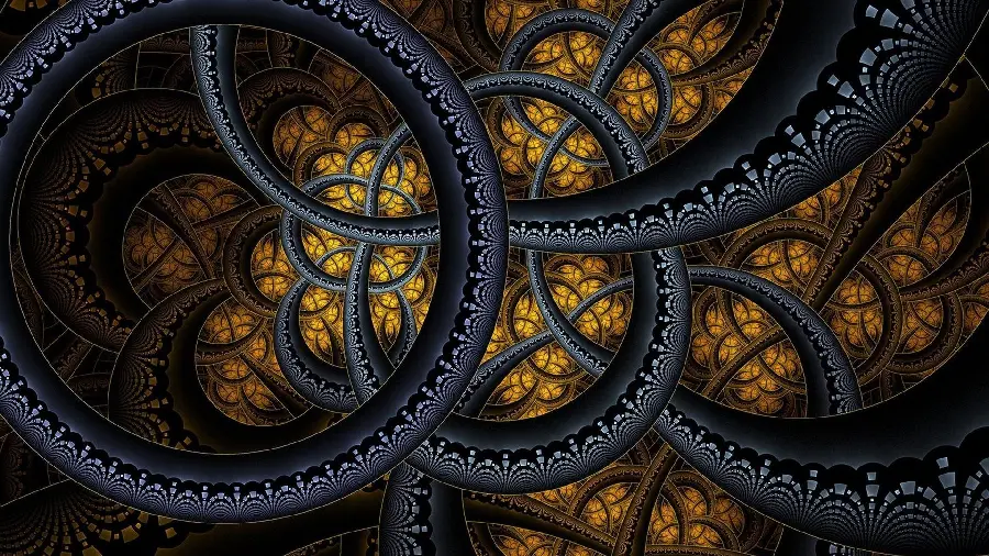 Graphic photo with a very special and beautiful abstract fractal design