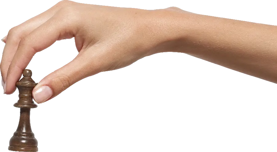 PNG image of a woman's hand cut out without a background 