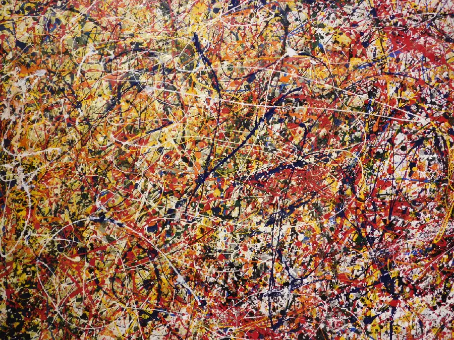 Abstract Action Painting Woodshed 1951 Jackson Pollock