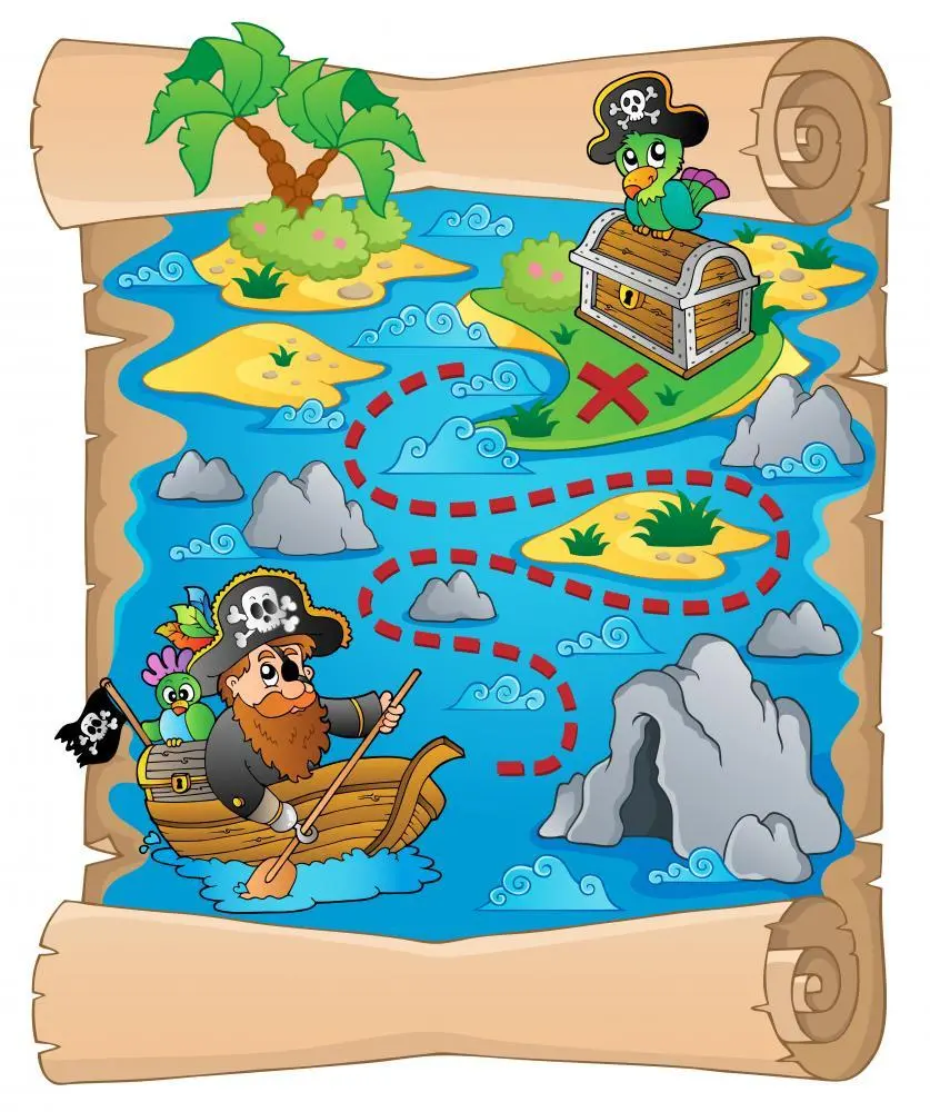 The most beautiful stock and cartoon photo of a graphic treasure map suitable for printing