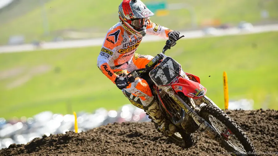 Background of motorcycle riding and passing obstacles with a motorcycle trail