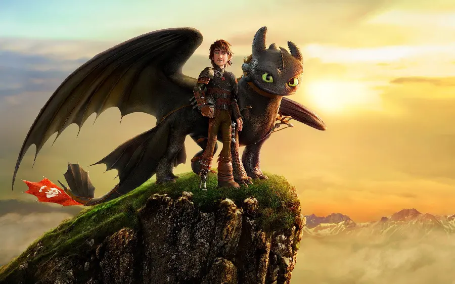High-quality photo of the How to Train Your Dragon animation