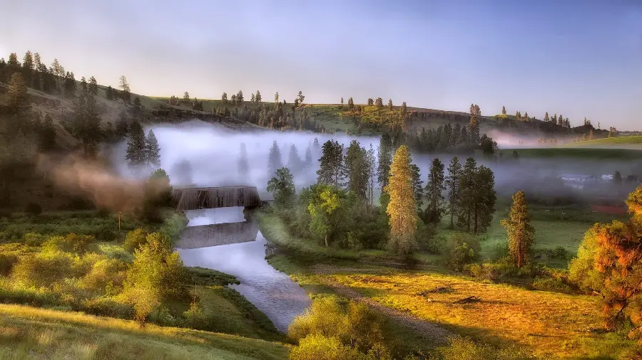Beautiful photo taken of nature with autumn landscape 