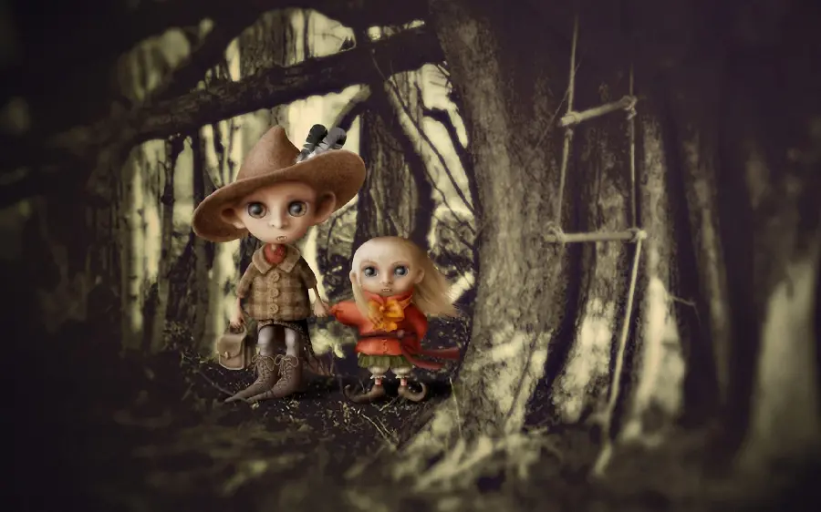 Photo of forest gnomes for making cool animations
