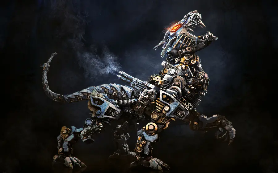 A dumb and creepy picture for the background of a metal wild dog
