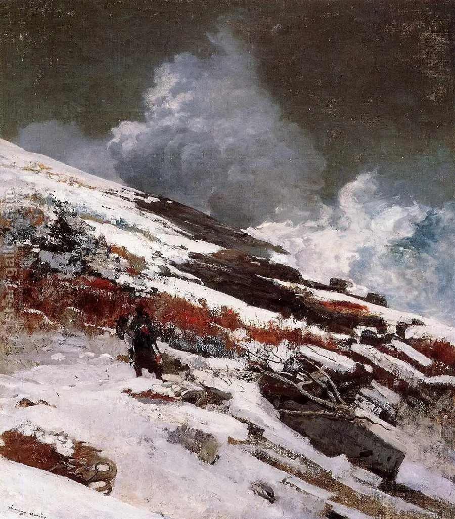 Winter Beach Painting 1890 - Winslow Homer