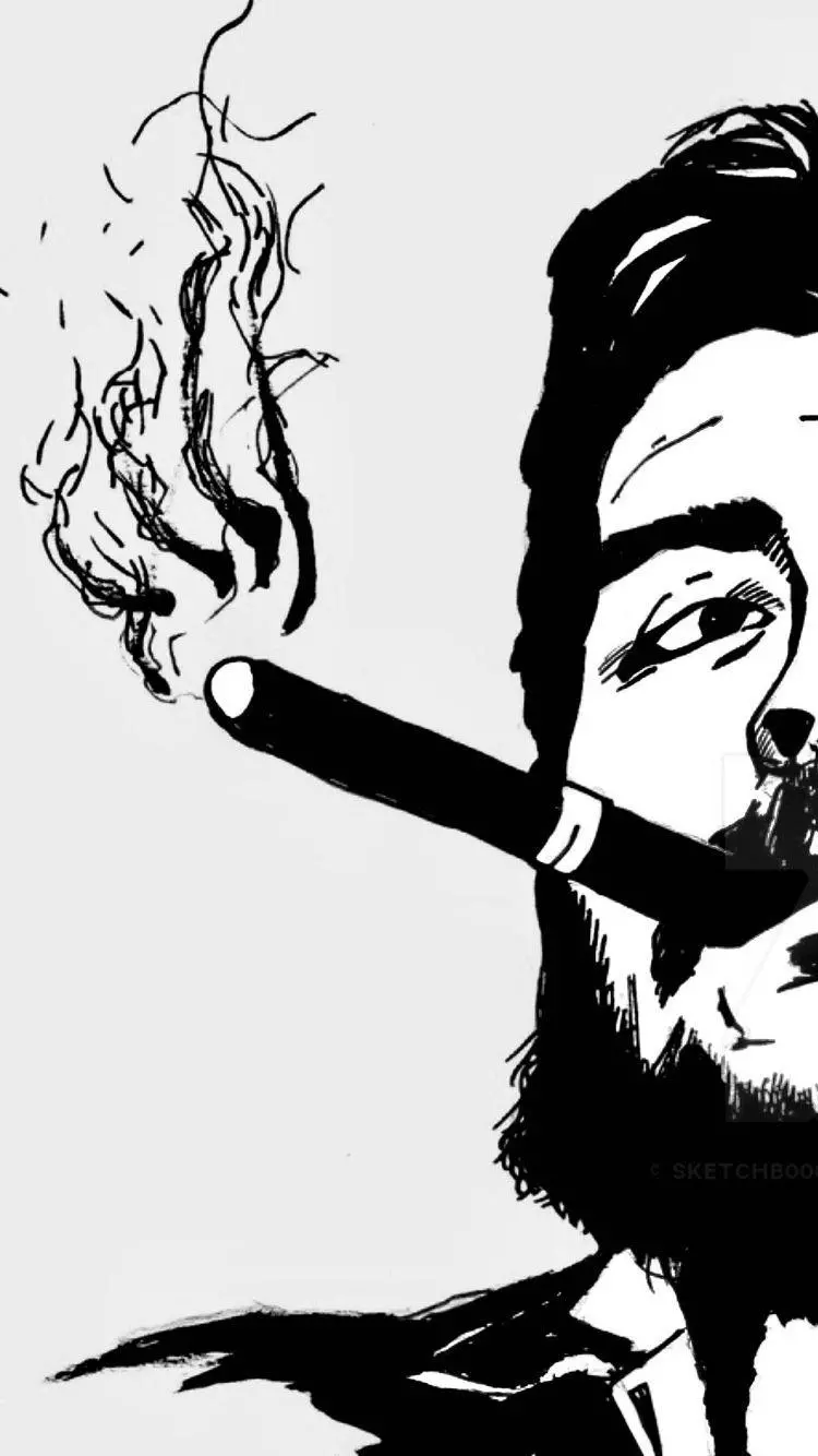 Ernesto Che Guevara's cool and dumb background photo, the famous figure of the Cuban revolution