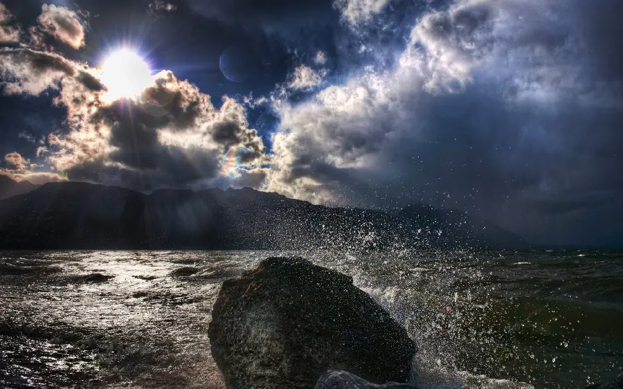 Attractive stock photo of the rough and stormy nature of the ocean 