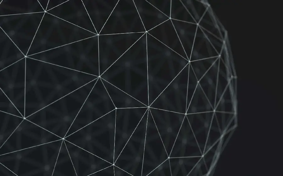 Dark background image for traders and investors with blockchain design for phones and laptops
