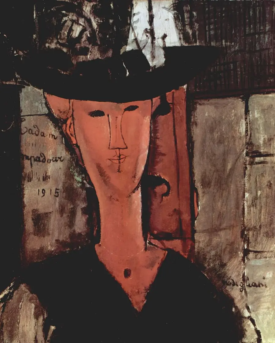 Painting Amedeo Modigliani's painting Madame Pompadour