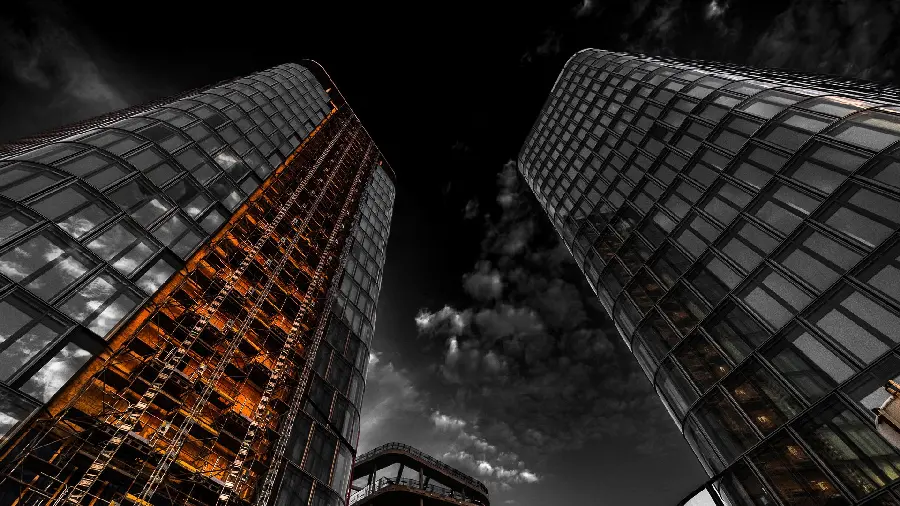 High-rise skyscrapers computer wallpaper